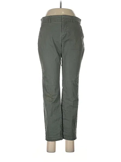 Pre-owned Ann Taylor Loft Cargo Pants In Green
