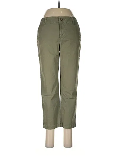 Pre-owned Ann Taylor Loft Cargo Pants In Green