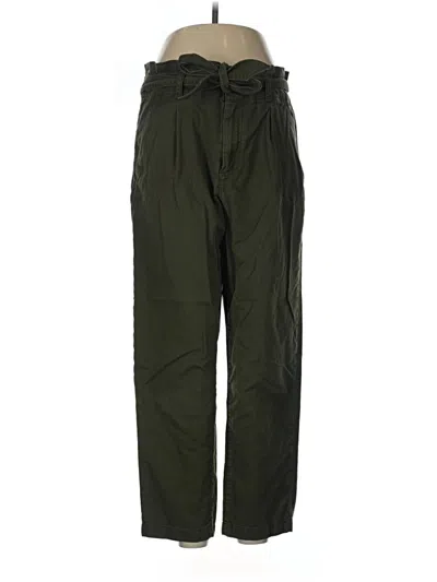 Pre-owned Ann Taylor Loft Cargo Pants In Green