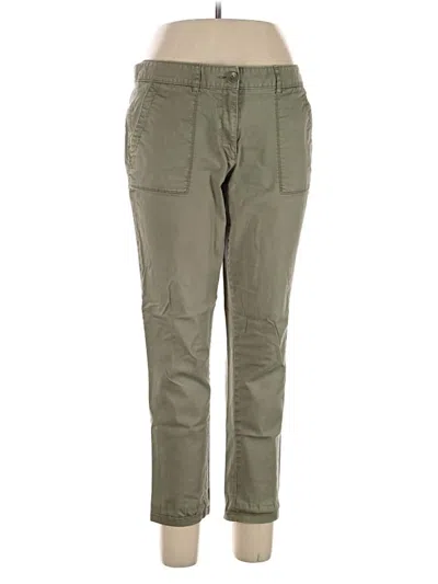 Pre-owned Ann Taylor Loft Cargo Pants In Green