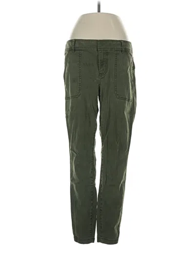 Pre-owned Ann Taylor Loft Cargo Pants In Green