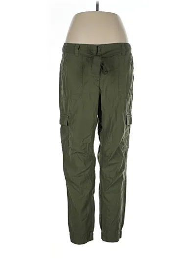 Pre-owned Ann Taylor Loft Cargo Pants In Green