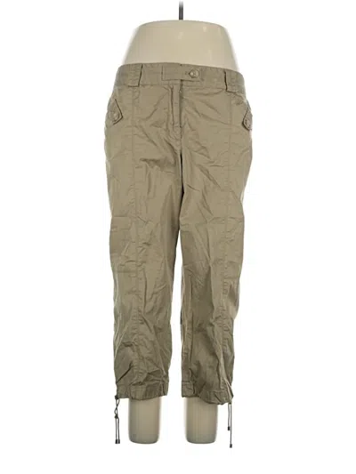 Pre-owned Ann Taylor Loft Cargo Pants In Green