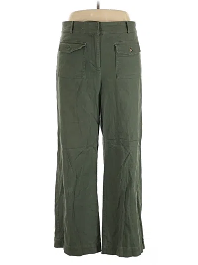 Pre-owned Ann Taylor Loft Cargo Pants In Green