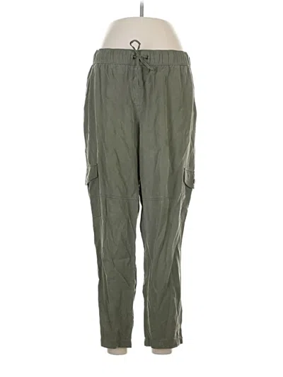 Pre-owned Ann Taylor Loft Cargo Pants In Green