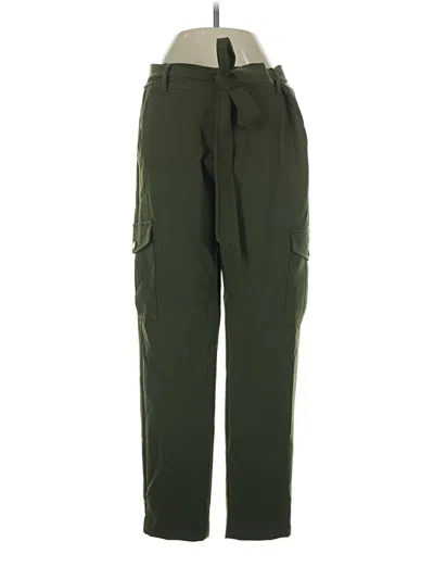 Pre-owned Ann Taylor Loft Cargo Pants In Green