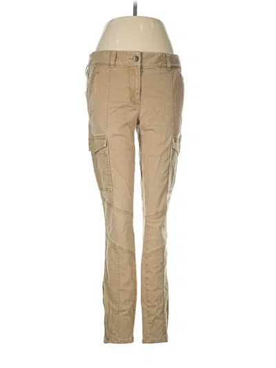Pre-owned Ann Taylor Loft Cargo Pants In Tan