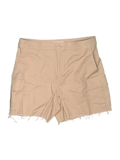 Pre-owned Ann Taylor Loft Cargo Shorts In Tan