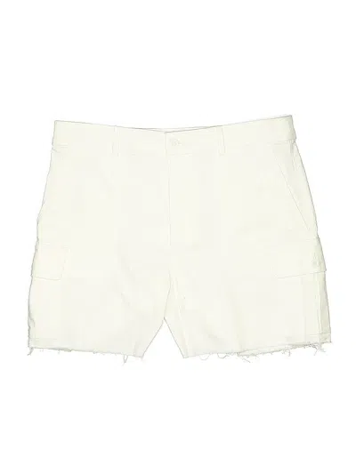 Pre-owned Ann Taylor Loft Cargo Shorts In White