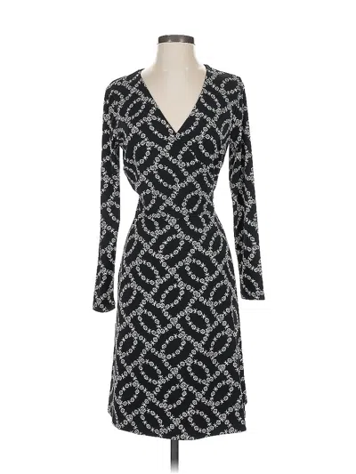 Pre-owned Ann Taylor Loft Casual Dress In Black