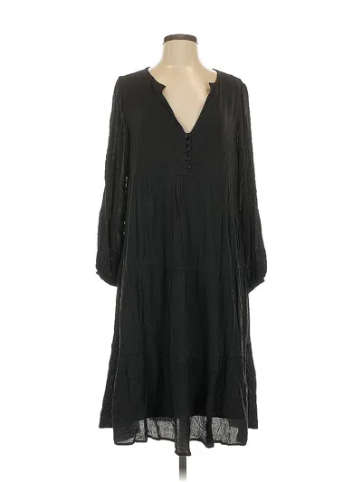 Pre-owned Ann Taylor Loft Casual Dress In Black