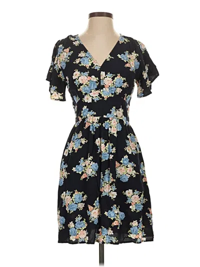 Pre-owned Ann Taylor Loft Casual Dress In Black