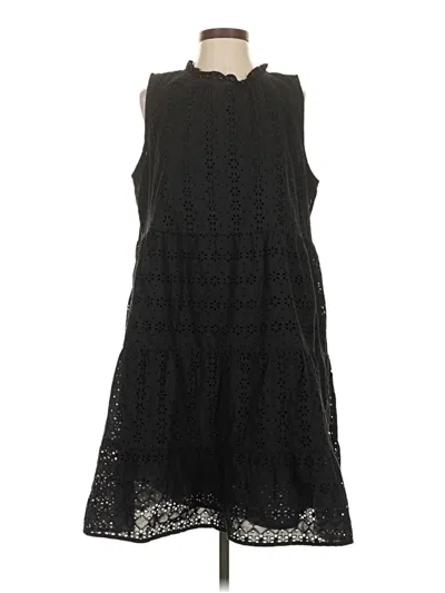 Pre-owned Ann Taylor Loft Casual Dress In Black