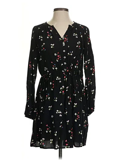 Pre-owned Ann Taylor Loft Casual Dress In Black