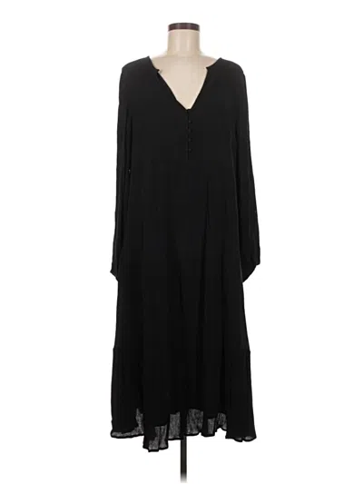 Pre-owned Ann Taylor Loft Casual Dress In Black