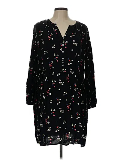 Pre-owned Ann Taylor Loft Casual Dress In Black