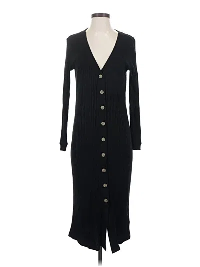 Pre-owned Ann Taylor Loft Casual Dress In Black