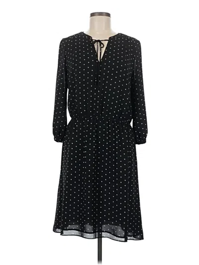Pre-owned Ann Taylor Loft Casual Dress In Black