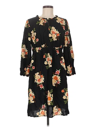 Pre-owned Ann Taylor Loft Casual Dress In Black