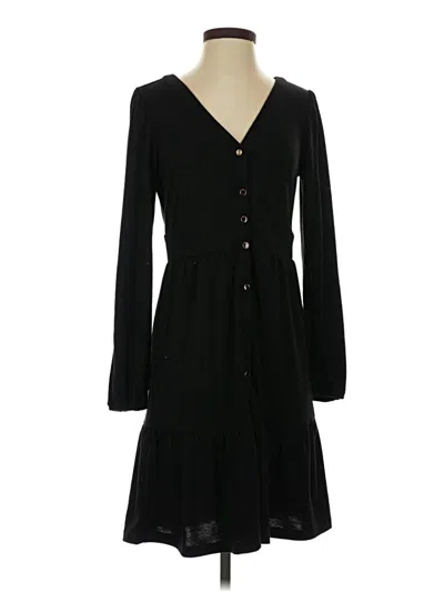 Pre-owned Ann Taylor Loft Casual Dress In Black