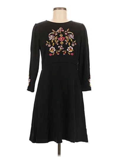 Pre-owned Ann Taylor Loft Casual Dress In Black