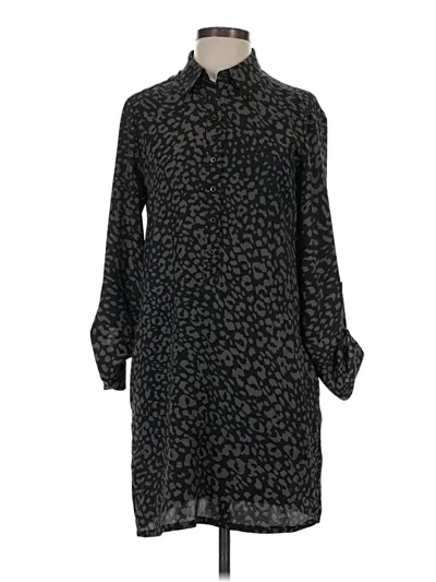 Pre-owned Ann Taylor Loft Casual Dress In Black