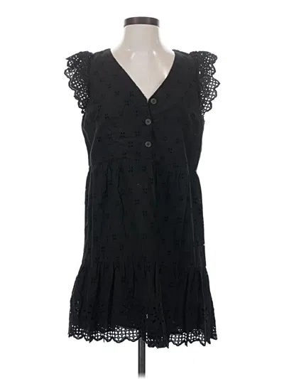 Pre-owned Ann Taylor Loft Casual Dress In Black