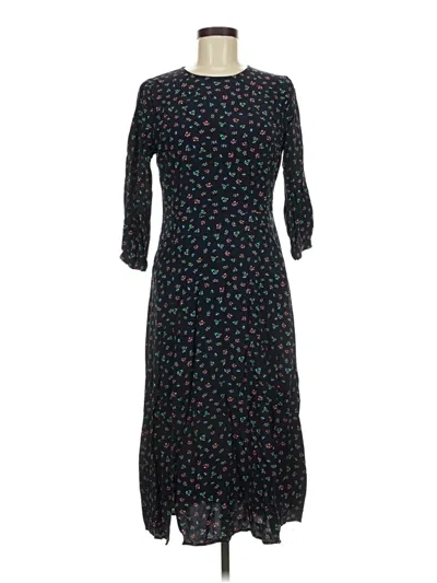 Pre-owned Ann Taylor Loft Casual Dress In Black