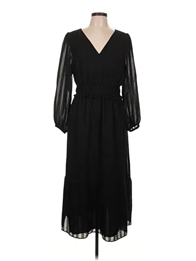 Pre-owned Ann Taylor Loft Casual Dress In Black