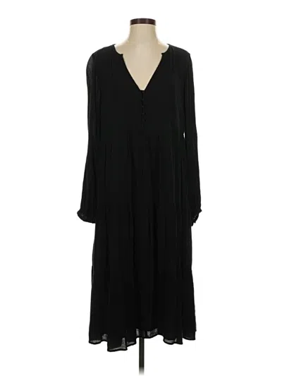 Pre-owned Ann Taylor Loft Casual Dress In Black