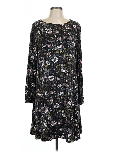 Pre-owned Ann Taylor Loft Casual Dress In Black