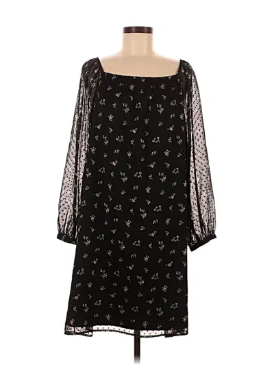 Pre-owned Ann Taylor Loft Casual Dress In Black
