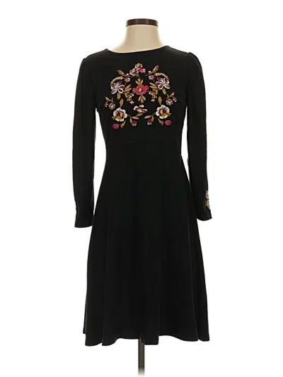 Pre-owned Ann Taylor Loft Casual Dress In Black