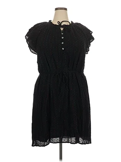 Pre-owned Ann Taylor Loft Casual Dress In Black