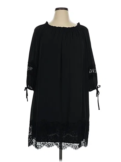 Ann Taylor Loft Casual Dress In Black