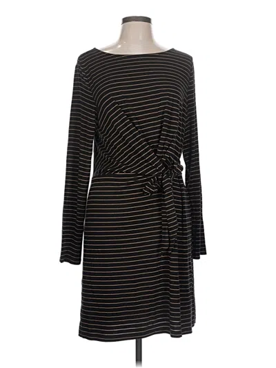 Ann Taylor Loft Casual Dress In Black