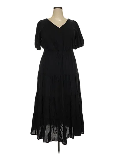 Ann Taylor Loft Casual Dress In Black