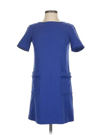 Pre-owned Ann Taylor Loft Casual Dress In Blue