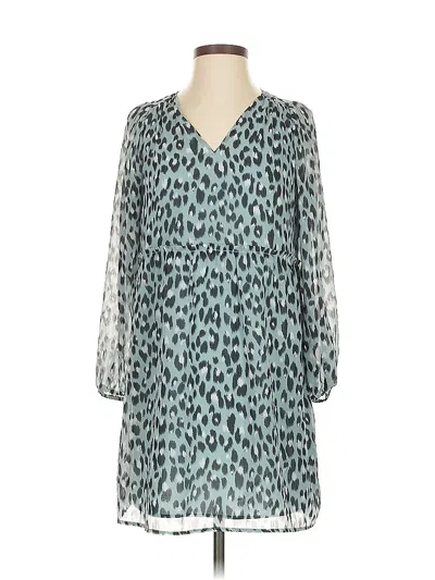 Pre-owned Ann Taylor Loft Casual Dress In Blue