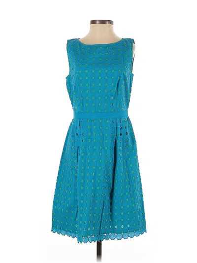 Pre-owned Ann Taylor Loft Casual Dress In Blue