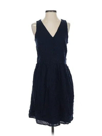 Pre-owned Ann Taylor Loft Casual Dress In Blue