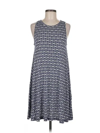 Pre-owned Ann Taylor Loft Casual Dress In Blue