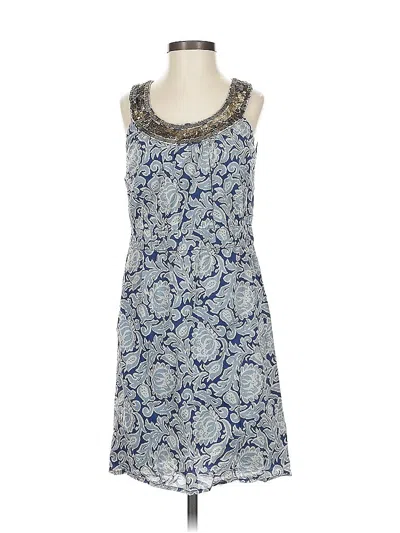 Pre-owned Ann Taylor Loft Casual Dress In Blue