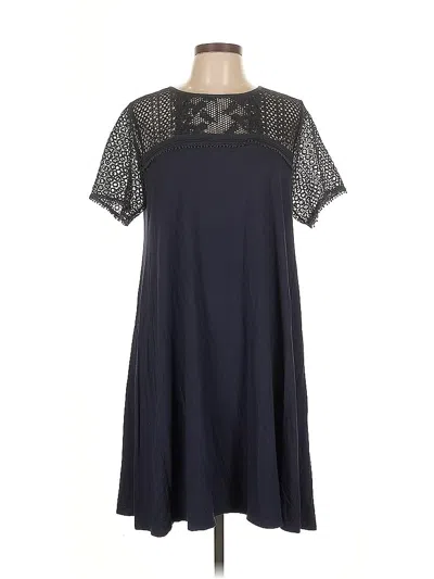 Pre-owned Ann Taylor Loft Casual Dress In Blue