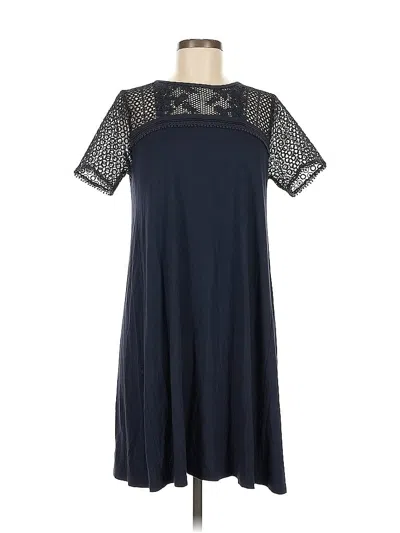 Pre-owned Ann Taylor Loft Casual Dress In Blue