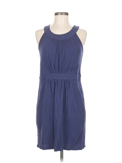 Pre-owned Ann Taylor Loft Casual Dress In Blue