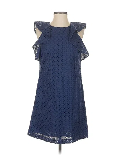Pre-owned Ann Taylor Loft Casual Dress In Blue