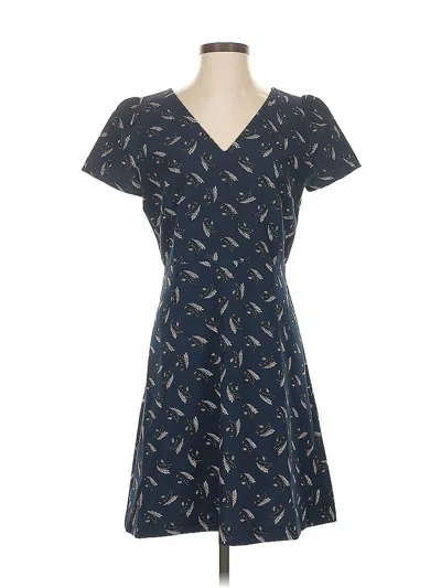Pre-owned Ann Taylor Loft Casual Dress In Blue