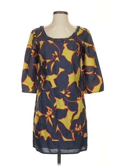 Pre-owned Ann Taylor Loft Casual Dress In Blue