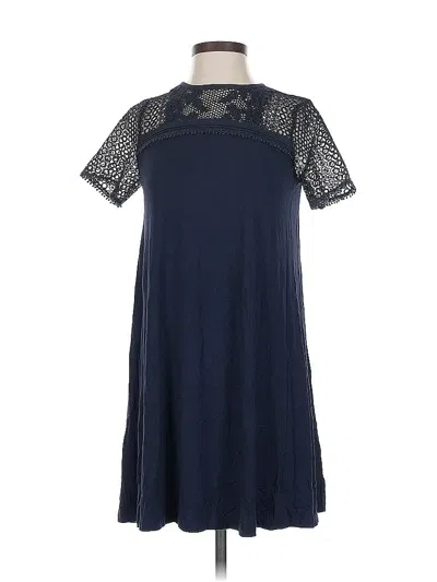 Pre-owned Ann Taylor Loft Casual Dress In Blue